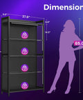 Four Tier Freestanding Glass Display Cabinet With Smart RGB LED Lighting And Handy App Control dimensions and load capacity shown.