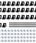 26 Piece 4040 Series Aluminum Extrusion Corner Angle Brackets With Premium T Slot Nuts Fasteners Compact Wrench for rig assembly.