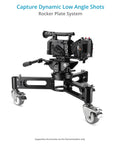 Rocker Camera Plate System With Flat Base Mount For Heavy Video Setups Low Angle Ready For Ground Level Pans And Tilts 360 Pan And 90 Tilt