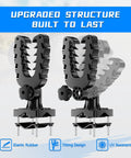 ATV Tool Holder With Rubber Coated Nylon Core, Tilt To 45 Degrees, showing tilting design and rubber grips