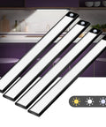 Rechargeable Motion Sensor Closet Lights 2 Pack No Fuss 4200mAh Battery, ultra bright wireless under cabinet LED