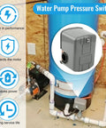 Well Pump Pressure Switch with Adjustable Differential 30 to 50 Psi, 1/4 Inch Female NPT, low pressure cutoff in system setup