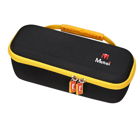 Built Dang Tough Hard Shell Case For Portable Tire Inflator And Air Compressor waterproof black EVA zippered cover with yellow accents