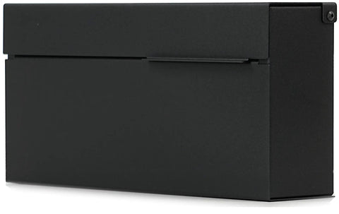 Sleek Wall Mount Mailbox With Rustproof Aluminum Build Black Powder Coat Finish Exterior Mailbox For Home Weatherproof And Scratch Resistant