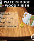 128 Oz Pure Tung Oil For Wood Finishing And Sealing Waterproof And Food Safe Go To Pro Grade Favorite For Furniture And Countertops