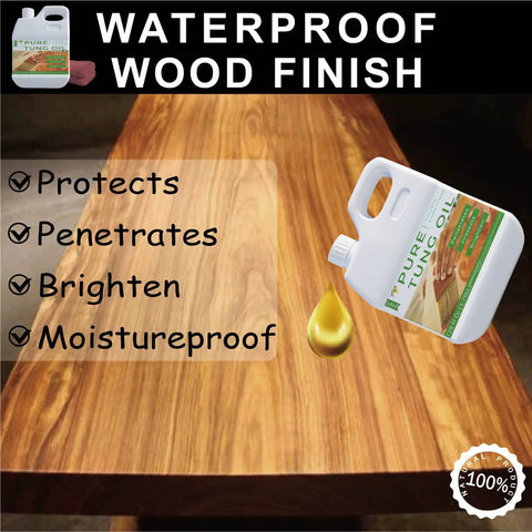 128 Oz Pure Tung Oil For Wood Finishing And Sealing Waterproof And Food Safe Go To Pro Grade Favorite For Furniture And Countertops