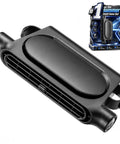 New Upgraded Car Seat Fan That Blows Cold Air For Backseat Cooling With Thirty Degree Adjustable Tilt Three Speed USB Rechargeable