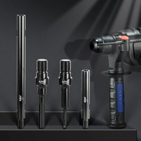 12 Inch Extension Rod For Diamond Core Drill Bits With Five Eighth Inch Eleven Thread Adapter displayed with drill tools
