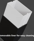 Automatic Coffee Bean Dispenser Countertop Auto Calibration Dual Weight Presets structure with removable liner for easy cleaning.