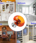 Twenty Two Pack Colorful Crystal Drawer Knobs 30mm Glass Dresser Knobs Cabinet Diamond Shape Pulls For Wardrobe Kitchen Bathroom Cupboard In 11 Colors orange crystal knob for kitchen, bathroom, office and bedroom cabinets
