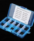 Nylon Hex Spacer Standoff Kit 180 Piece Black Standoffs Screws Nuts Set For Circuit Boards And Machinery Assembly Durable Nylon With Precise Threads Easy To Clean In Humid Environments, open organizer case with M2 nylon spacers