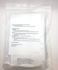 Universal Compatibility TENS Unit Replacement Pads 2x2 40 Pack shown in sealed bag with instructions visible