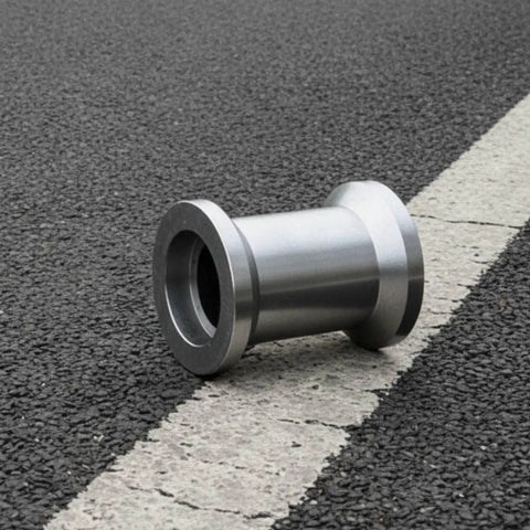 Heavy Duty Cable Guide Roller Wheel With Wide Flanges And Hollow Center, Solid Steel Smooth Surface For Low Friction Payouts, 8 Ton Capacity, Extra Large Wheel For Workshops Construction And Maintenance on pavement