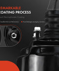Heavy Duty Vacuum Brake Booster Straight Swap For Classic Ford Mustang Fairmont Granada LTD Thunderbird Mercury Cougar Marquis Zephyr shown with black electrophoretic coating.