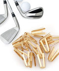 Boss Level Twenty Pack Brass Golf Shaft Adapter Shims for Three Thirty Five to Three Seventy Drivers Irons, heavy-duty design.