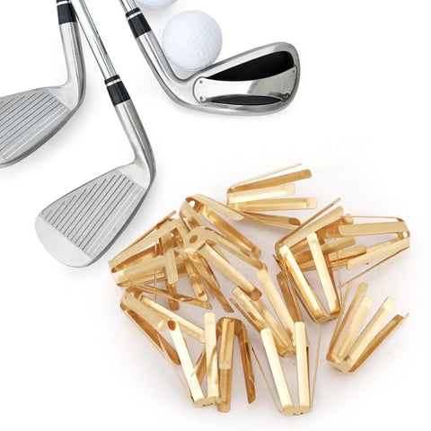 Boss Level Twenty Pack Brass Golf Shaft Adapter Shims for Three Thirty Five to Three Seventy Drivers Irons, heavy-duty design.