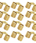 Badass Slick Brass Barrel Hinges 12 Pack 8mm Concealed 180 Degree Cabinet Hinges For Jewelry Boxes Woodworking DIY Crafts.