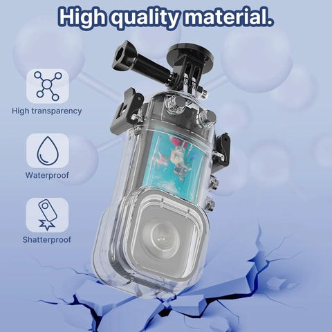 Underwater Housing Case For X3 Action Camera 45m Waterproof Dive Case With Protective Shell And Symmetrical Locking Design