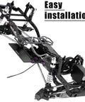 Carbon Fiber Chassis Kit With Front Mounted Transmission Upgrade For 1 By 10 RC Crawlers SCX10 SCX10 II Capra 1.9 UTB And Other DIY Builds Aluminum Gearbox Lightweight Performance Upgrade, showing detailed side view installation.