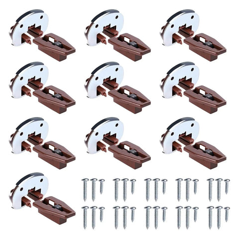 5-Piece Drawer Slides With Metal Backing And Screws For Nightstand And Vanity Cabinets, smooth glide track guides