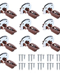 Five Pack Drawer Slides with metal backing and screws for dresser and nightstand drawers, smooth gliding hardware repair parts