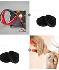 10 Pack Tower Shaped Rubber Grommet Kit Black Drill Hole Protectors For Cables And Wires Tough As Nails Wall Panel Grommets, cable installation