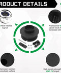 Product details of 2.5 Inch Front Leveling Lift Kit for 2014 2024 Ram 2500 3500 4WD with heavy duty steel spring spacers and components