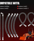 Front Loader Hydraulic Hoses Kit For Kubota LA350A LA401 LA402 LA4021 Heavy Duty Durable Boom And Bucket Cylinder Hose Set