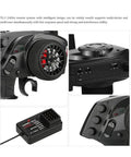 2.4G 3CH AFHS Radio Remote Control Transmitter With Receiver for RC Car and Boat, close-up of controls and dials