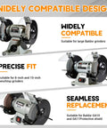 Universal Bench Grinder Safety Shields Tough As Nails Guard with acrylic covers for 8 and 10 inch grinders.