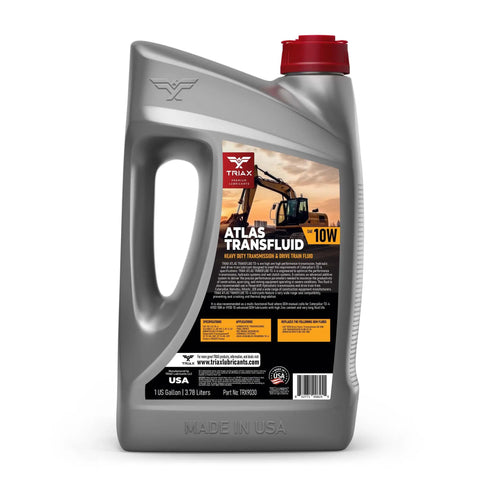 Transfluid To-4 10W Heavy Duty Transmission And Drive Train Fluid OEM Grade Extended Life For Caterpillar To-4 Komatsu Vickers ZF And More 1 Gallon Today, gray 1-gallon jug