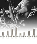 Heavy Duty 260 Piece Assorted Flat Head Hex Socket Screw Set With Countersunk Fasteners In M4 M5 And M6 Sizes Made From Top Grade Stainless Steel 304 being used to fix a mechanical gear.
