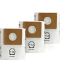 Disposable Vacuum Filter Bags For 1 To 1.5 Gallon Tanks, Dry Pick Up Only, White, 3 Pack, showing side inlet fitting
