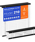 2 Pack 210 Replacement Filter For 210 Series Home Air Purifiers Compatible With 1210 1620 2210 2216 3210 4200 MERV 11
