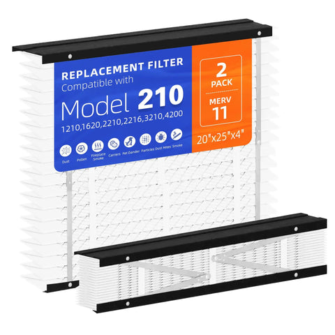 2 Pack 210 Replacement Filter For 210 Series Home Air Purifiers Compatible With 1210 1620 2210 2216 3210 4200 MERV 11