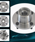 Rear Wheel Hub 521002 Replacement For Ford Focus 2001 2007 Without ABS 4 Lugs Driver Or Passenger Side