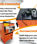 Heavy Duty Electric Rebar Bender And Cutter Combo 1 Inch Steel Bar Tool with copper motor and strong iron body.
