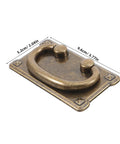 Close-up of Four Pack Vintage Drawer Pull Handles for Cabinets, Dressers, Wardrobes, and Vanities, classic rustic pull hardware.