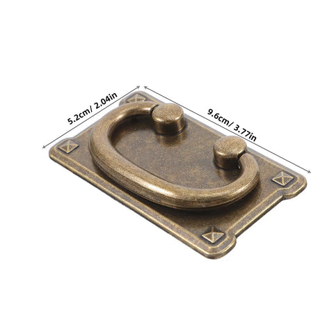 Close-up of Four Pack Vintage Drawer Pull Handles for Cabinets, Dressers, Wardrobes, and Vanities, classic rustic pull hardware.