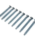 Replacement Confirmat Furniture Screws For Assembly Compatible With Part 131348 Ideal For PINNTORP Chairs, shown in zinc finish