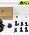 S30 Dash Cam Suction Mount With Ten Joints For Most Dash Cameras Including Rexing Z Edge Old Shark shown with box and manual