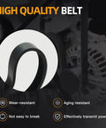 Serpentine Belt Tensioner Kit With Idler Pulley And Drive Belt For BMW 3.0L L6 2006 To 2013, high quality belt close-up
