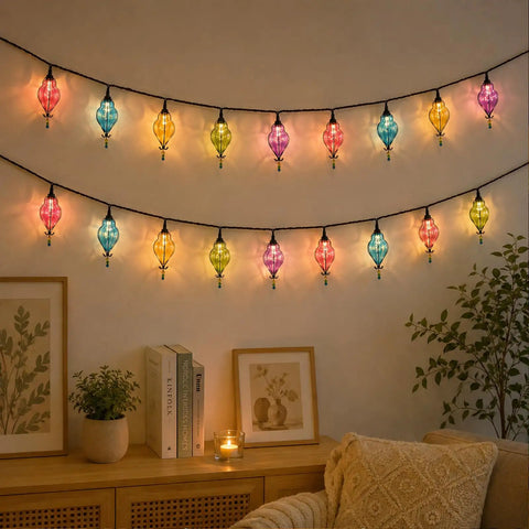 Multicolor Flower String Lights With 10 Connectable Bulbs Plug In Indoor Outdoor Patio Decor For Parties And Weddings Cozy Bedroom Ambience Cottagecore Garden Fairy Lights