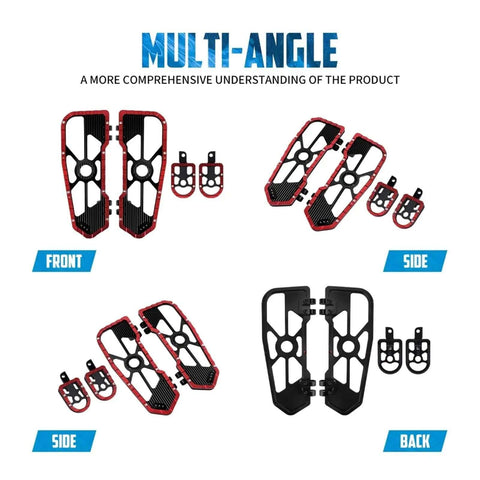 Yellow Floorboards Footpeg Shifter Brake Lever Kit For 14 Up Driver And Passenger Footrests Set, multi-angle view
