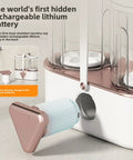 Portable Cordless Underwear Washing Machine With Built In 4000 Mah Battery For Ultrasonic Scrubbing featuring a dual-chamber design.