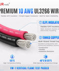 Heavy Duty Premium 10AWG 4 Pin DTP Wire Connector Kit Drop In Ready Harness featuring flexible XLPE insulated wires.