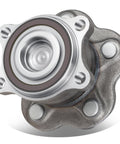 Rear Wheel Bearing Hub Assembly For Infiniti JX35 QX60 Nissan Altima Maxima Murano Pathfinder 2007 2022 Driver Or Passenger Side Bare Steel Replacement With Pre Installed Bearing And Ready To Install visible in close-up view