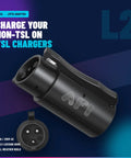 Nacs To J1772 Adapter Unleashes Full Throttle 80 Amp Fast Charging for Tesla and every J1772 EVs with all-weather build.