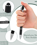 12 Piece Funny Emergency Nurse Pens Bulk Retractable Writers With Killer Hospital Vibes Solid Steel Body And Touchscreen Stylus Tip held in hand