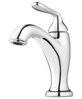 Northcott LG42MG0C Single Control Bathroom Faucet in polished chrome with Pforever Seal Ceramic Disc Valve, side view.